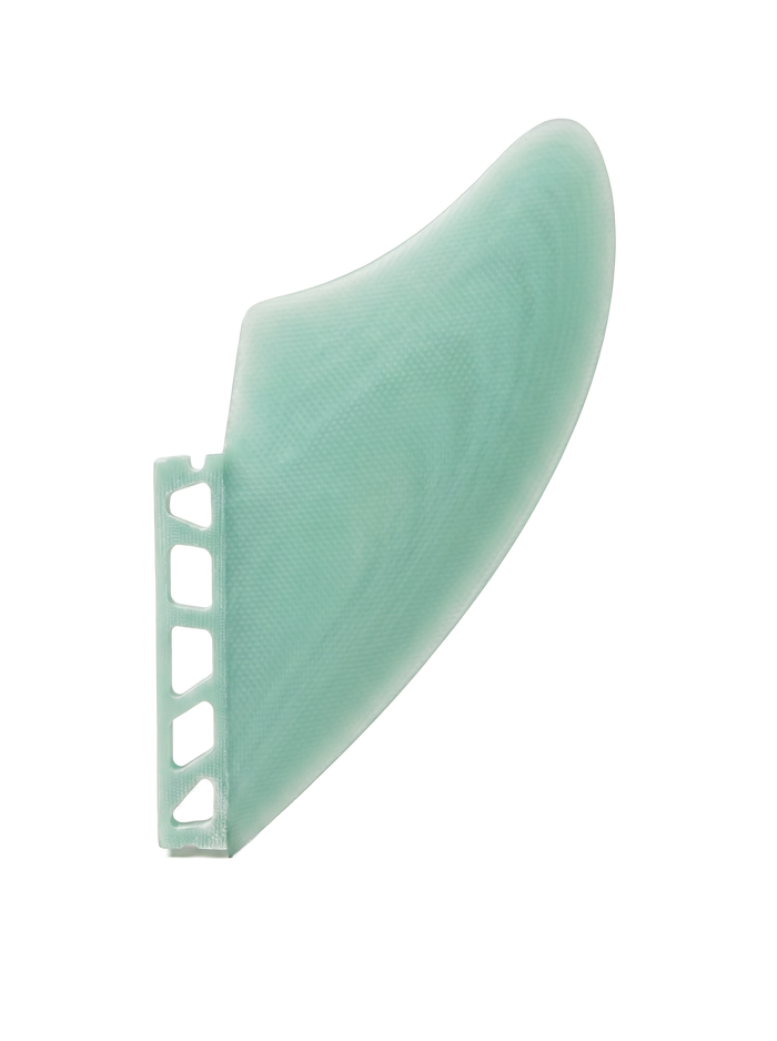 Seafoam Mint fibreglass keel fins for Futures-style boxes by Fin Blanks