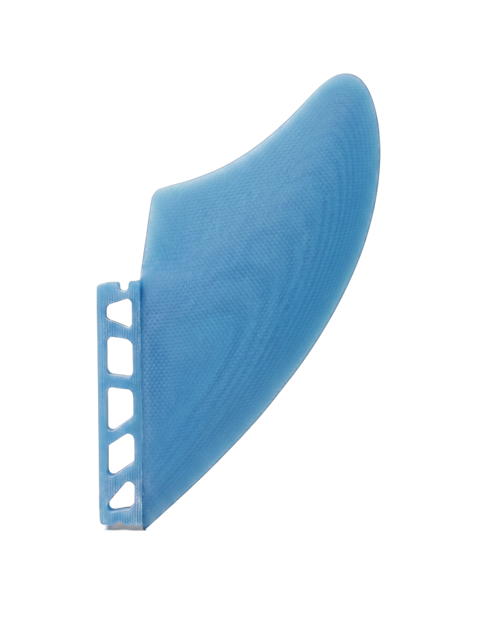 Sky Blue fibreglass keel fins for Futures-style boxes by Fin Blanks