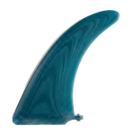 Petrol Teal fibreglass dolphin longboard fin for US Box by Fin Blanks