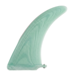 Seafoam Mint fibreglass dolphin longboard fin for US Box by Fin Blanks
