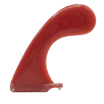 Cherry Red fibreglass hamster longboard fin for US Box by Fin Blanks