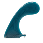 Petrol Teal fibreglass hamster longboard fin for US Box by Fin Blanks