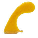 Sunshine Yellow fibreglass hamster longboard fin for US Box by Fin Blanks