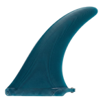 Petrol Teal fibreglass longboard fin for US Box by Fin Blanks