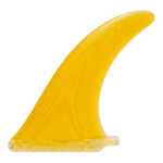 Sunshine Yellow fibreglass longboard fin for US Box by Fin Blanks